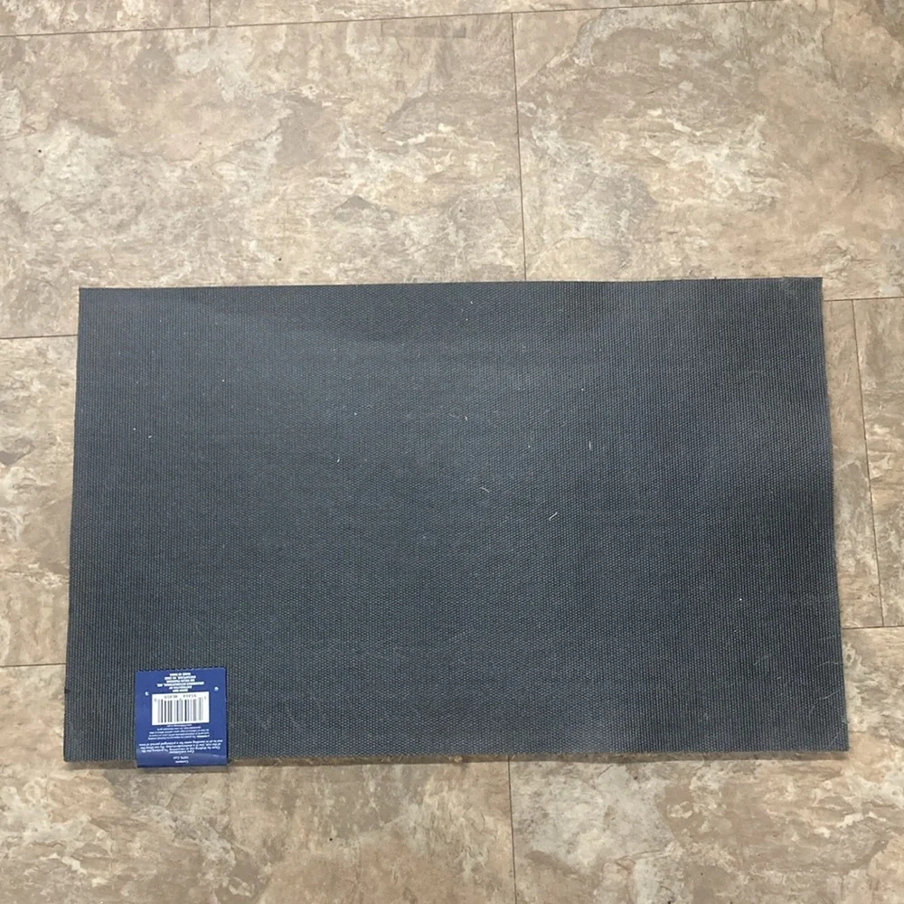NWT Tan & Black-Skid-Resistant- Thick Pile WELCOME- Coir Door Mat 17x27
